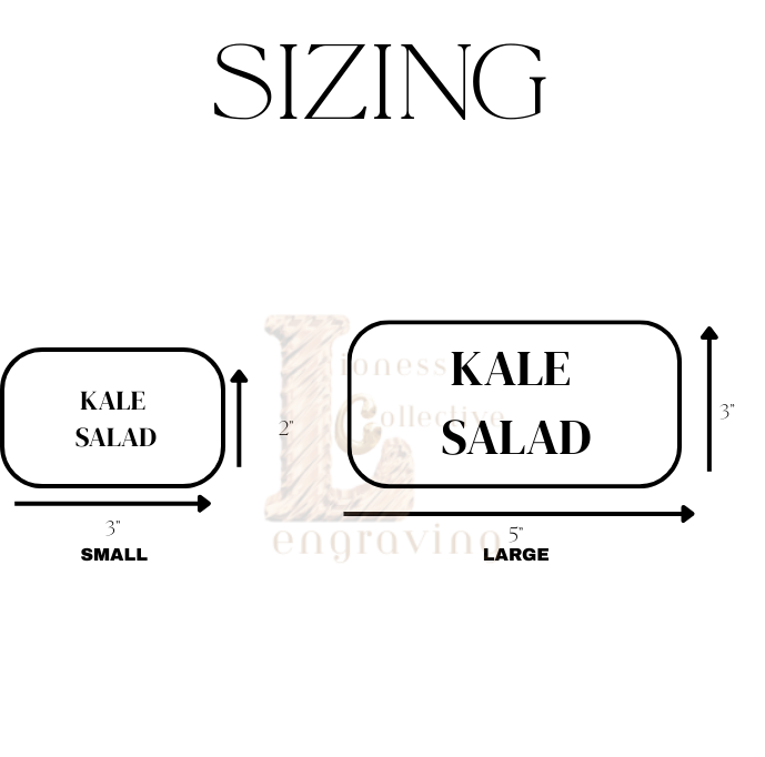Acrylic Food Labels