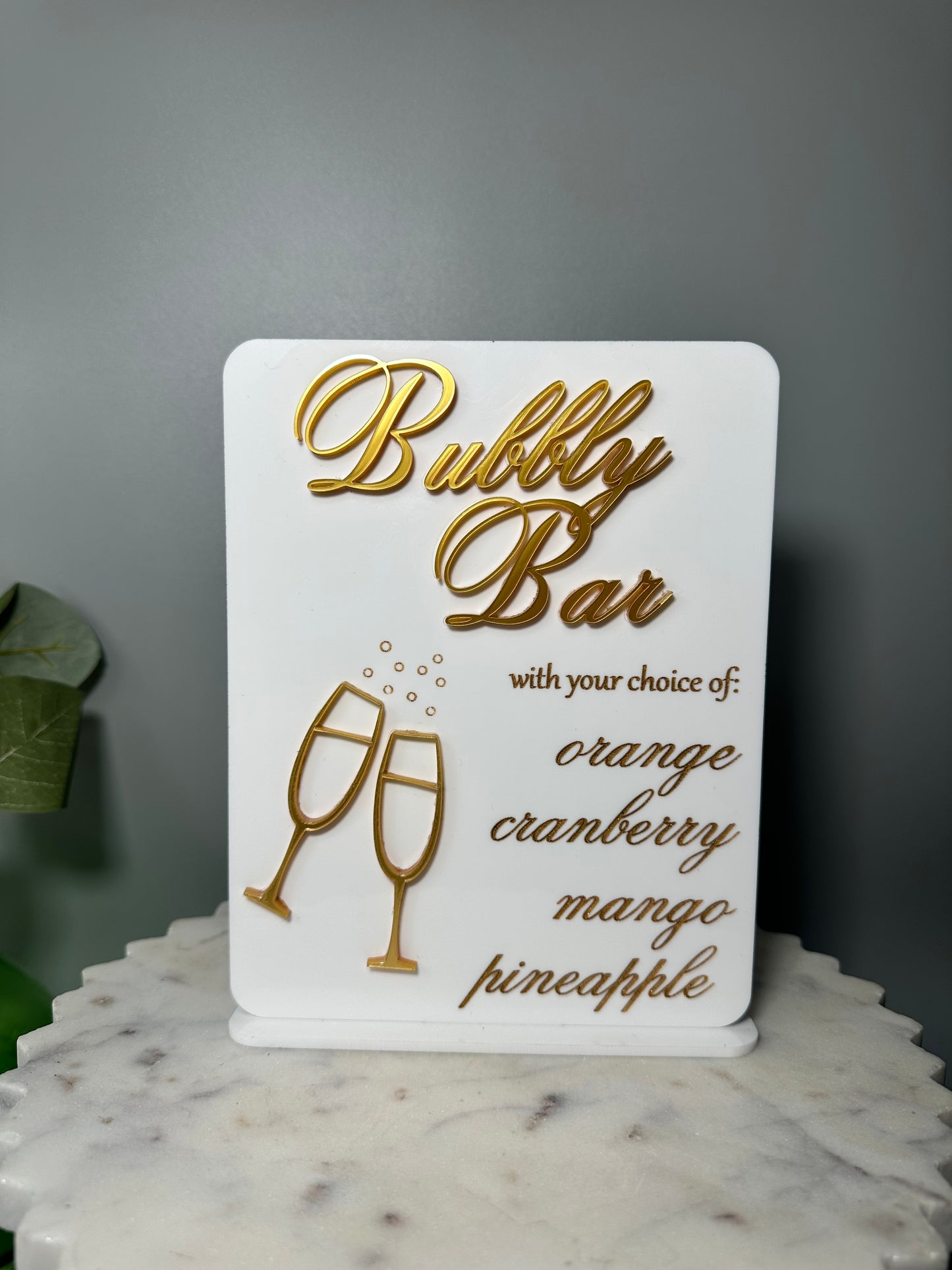 Bubbly Bar Sign