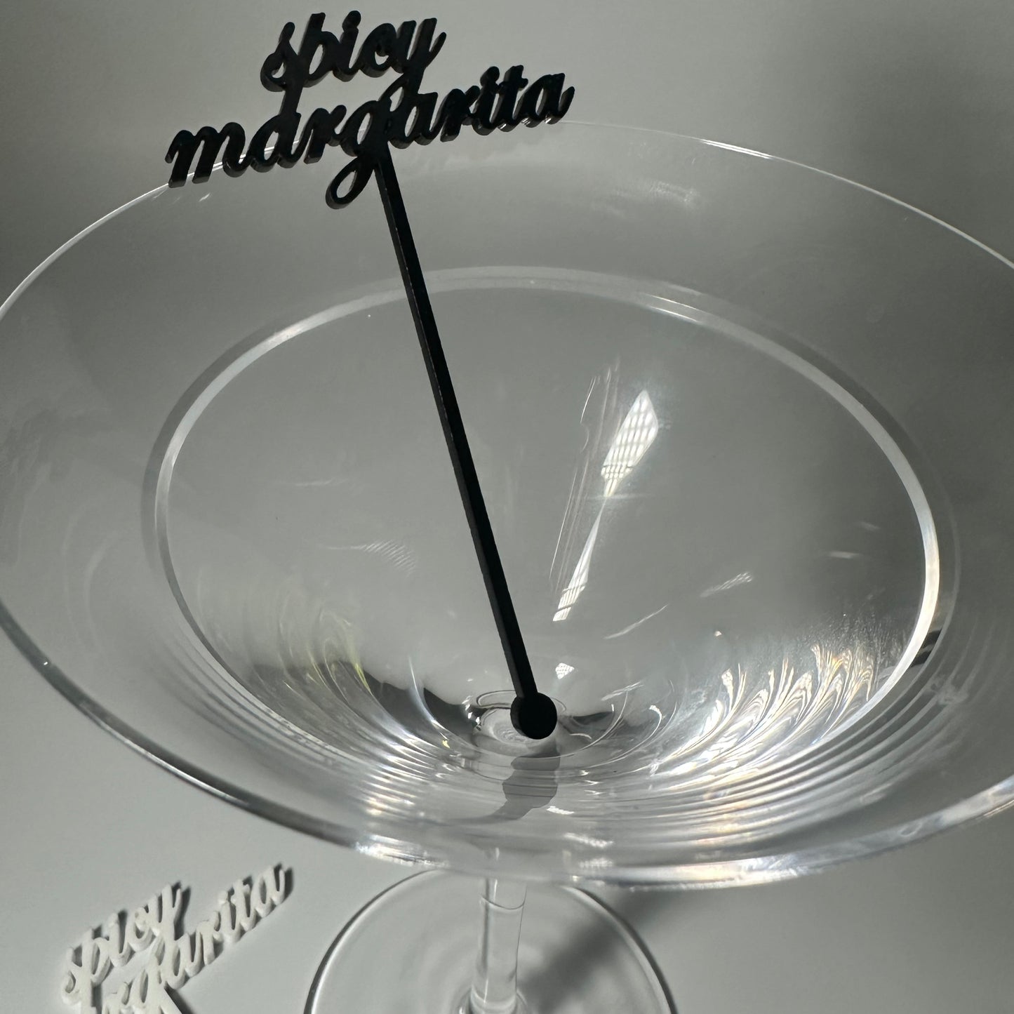 drink name stirrers, party decor, custom acrylic drink stirrers white drink stirrers with espresso martini cut out, espresso martini drink stirrers, martini themed party decor, martini themed party, classy drink decor, drink accessories, drink tags, martini party, minimalist party decor, party vendor atlanta, party vendor miami, acrylic sign vendor, swizzle sticks, mobile bartender set up, mobile bartender must haves, elevate your bar set up