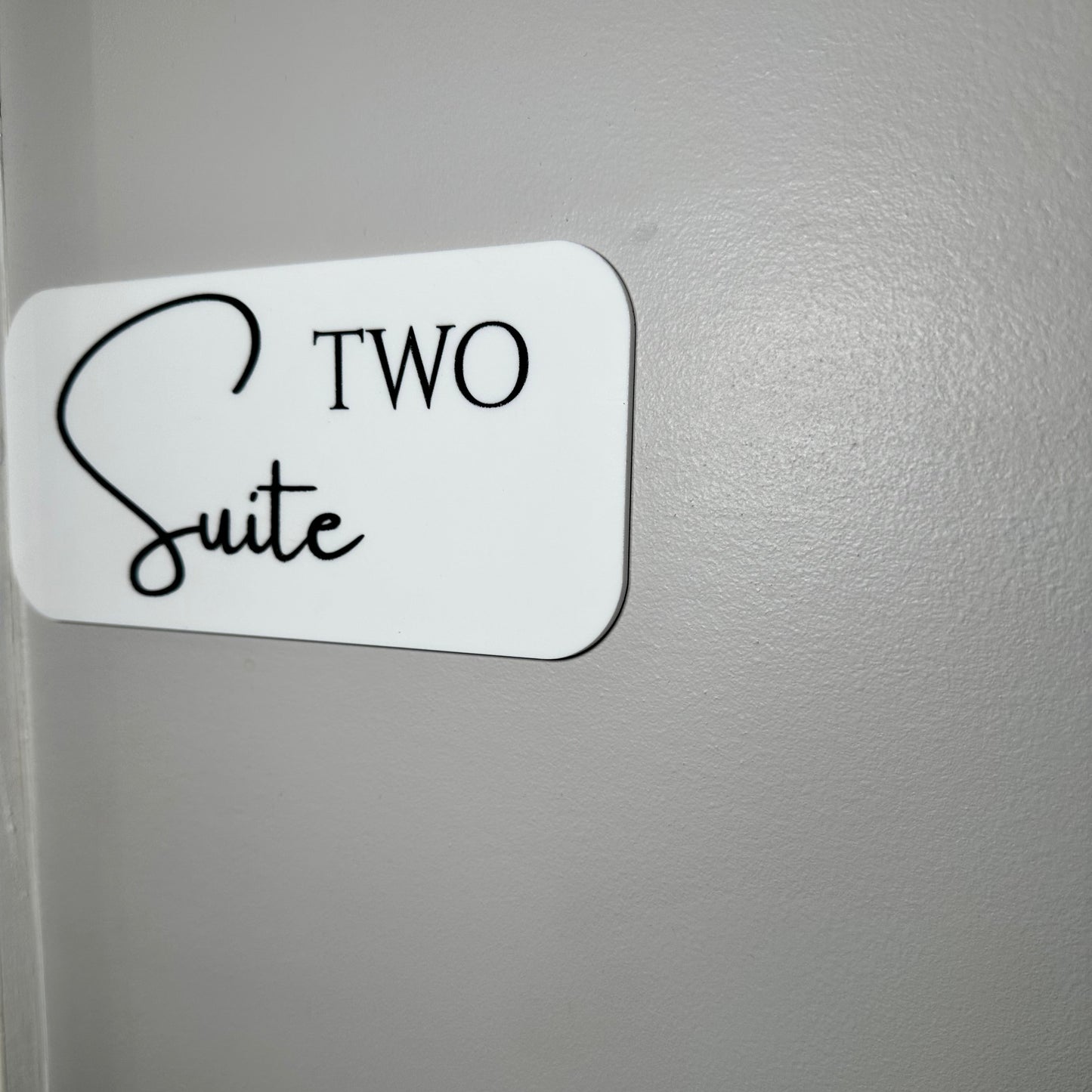 Elegant custom acrylic salon suite sign in Atlanta with engraved business name, perfect for beauty and spa spaces.
Personalized acrylic name plate for Atlanta salon suites, lash studios, nail bars, and beauty professionals.
Stylish 7x3.5 inch acrylic salon door sign handcrafted in Atlanta for hairstylists, estheticians, and spa owners, salon suites in atlanta, salon suite signage, suite signs atlanta, salon suite numbers atlanta, salon suite suppliers