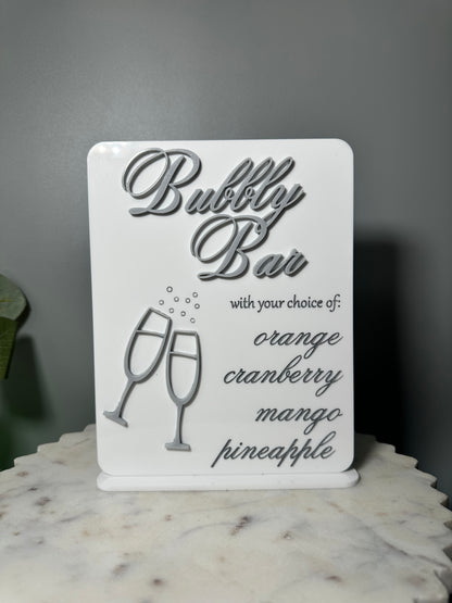 Bubbly Bar Sign