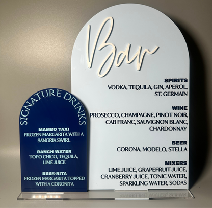 Arched Bar Sign