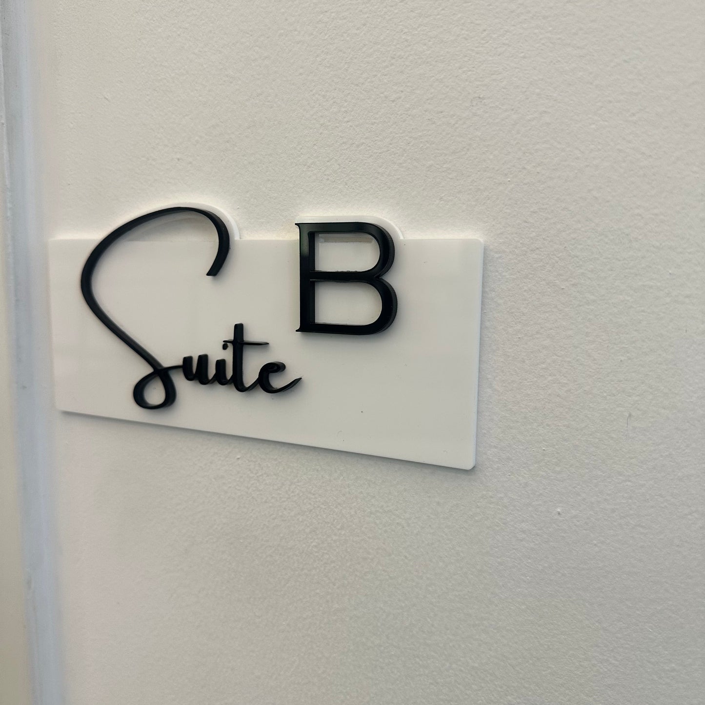 salon suite sign, raised salon suite number, suite number signs, custom signs for business suite, spa suite number, Salon suite letters, business sign, business door sign, acrylic door sign, acrylic business signage, office building number, esthetician door sign, black salon suite numbers, white salon suite numbers, salon suite UK, salon suite London, salon suite Atlanta, salon suite Detroit, salon suite Chicago, salon suite Newark, 3D acrylic salon suite numbers, opening up a salon suite