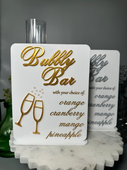 Bubbly Bar Sign