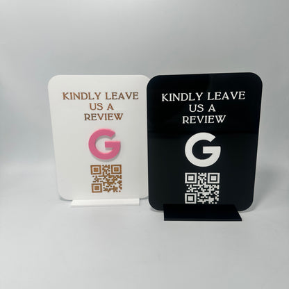 Lioness engraving, custom Google review sign, acrylic review signage, engraved review sign, Google review my business, business reception signage, reception signage for businesses, business rating sign, leave a review, please review sign, front desk signage for small business, small business solutions