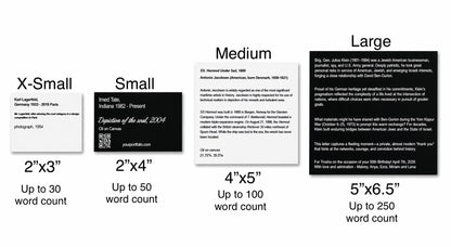 Art Gallery Placards