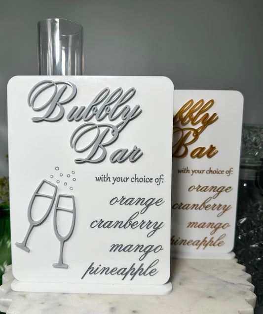 Bubbly Bar Sign