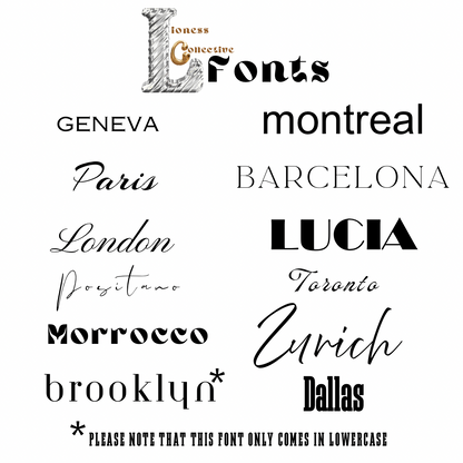 Acrylic Food Labels