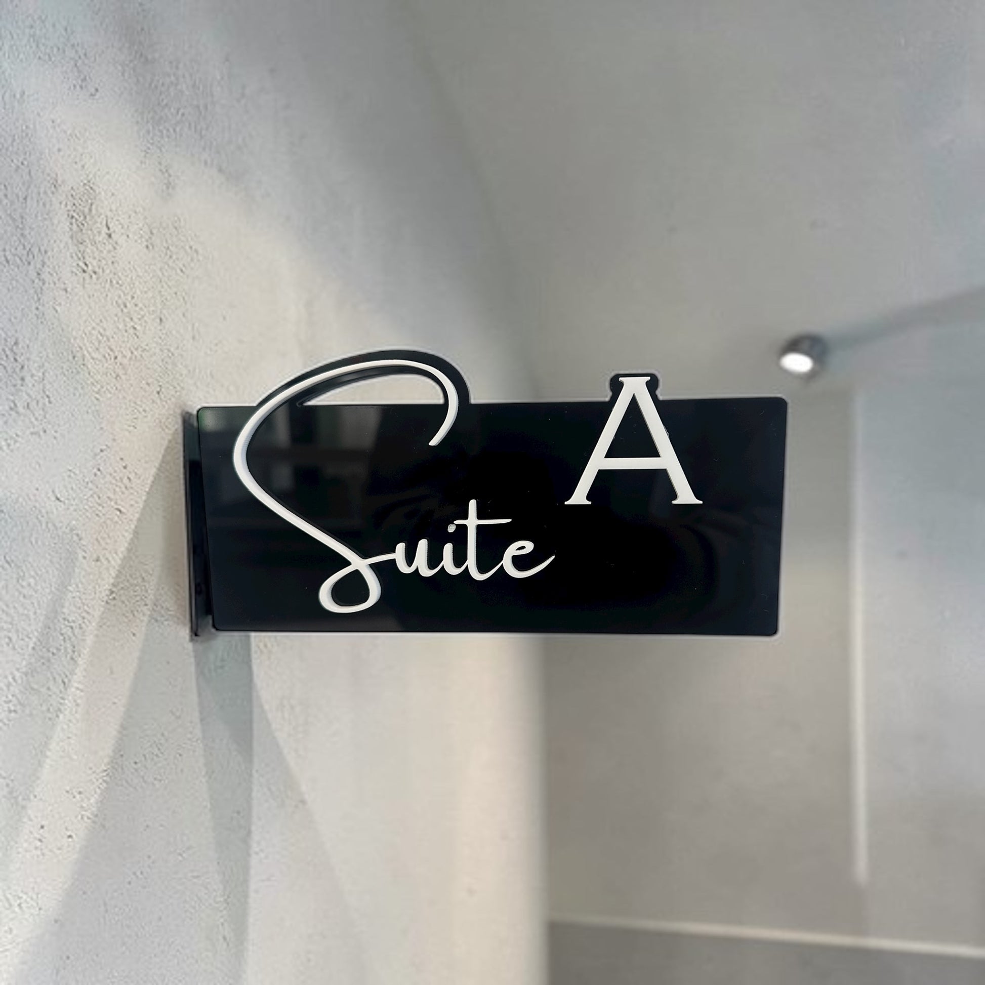 Salon suite signage, beauty suite signs, beauty directory signs, salon suite numbers, acrylic business suite sign, signs for salon suite owners, setting up salon suite, salon suite essentials, salon suite owners, custom signage for business
