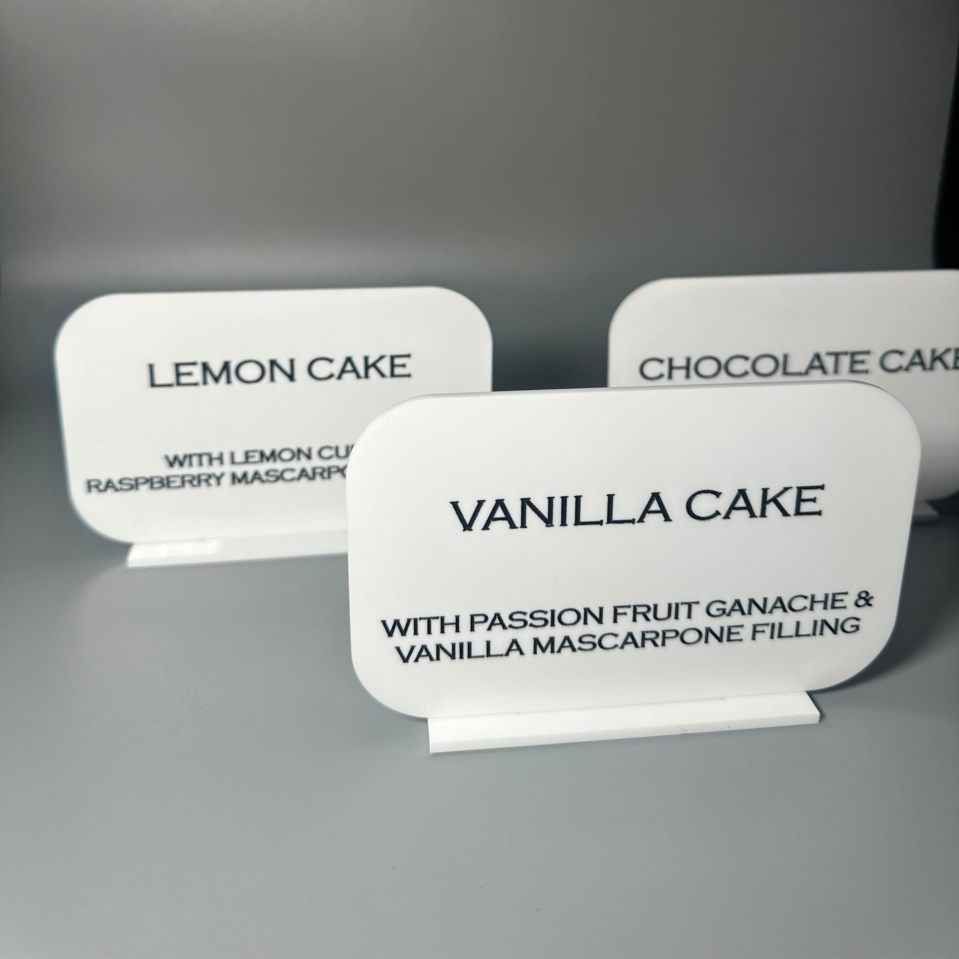 bakery labels,food sign for catering, grazing table sign, grazing table sign, buffet line signs, atlanta bakery signs, food labels for baked goods, atlanta bakeries, pastry chef labels