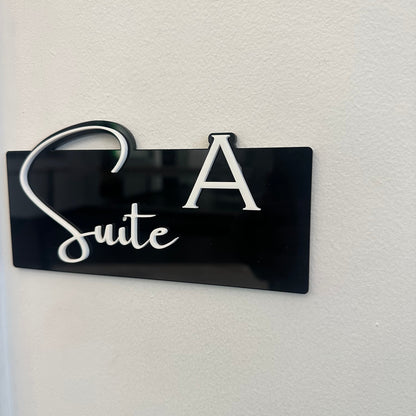 salon suite sign, raised salon suite number, suite number signs, custom signs for business suite, spa suite number, Salon suite letters, business sign, business door sign, acrylic door sign, acrylic business signage, office building number, esthetician door sign, black salon suite numbers, white salon suite numbers, salon suite UK, salon suite London, salon suite Atlanta, salon suite Detroit, salon suite Chicago, salon suite Newark, 3D acrylic salon suite numbers, opening up a salon suite