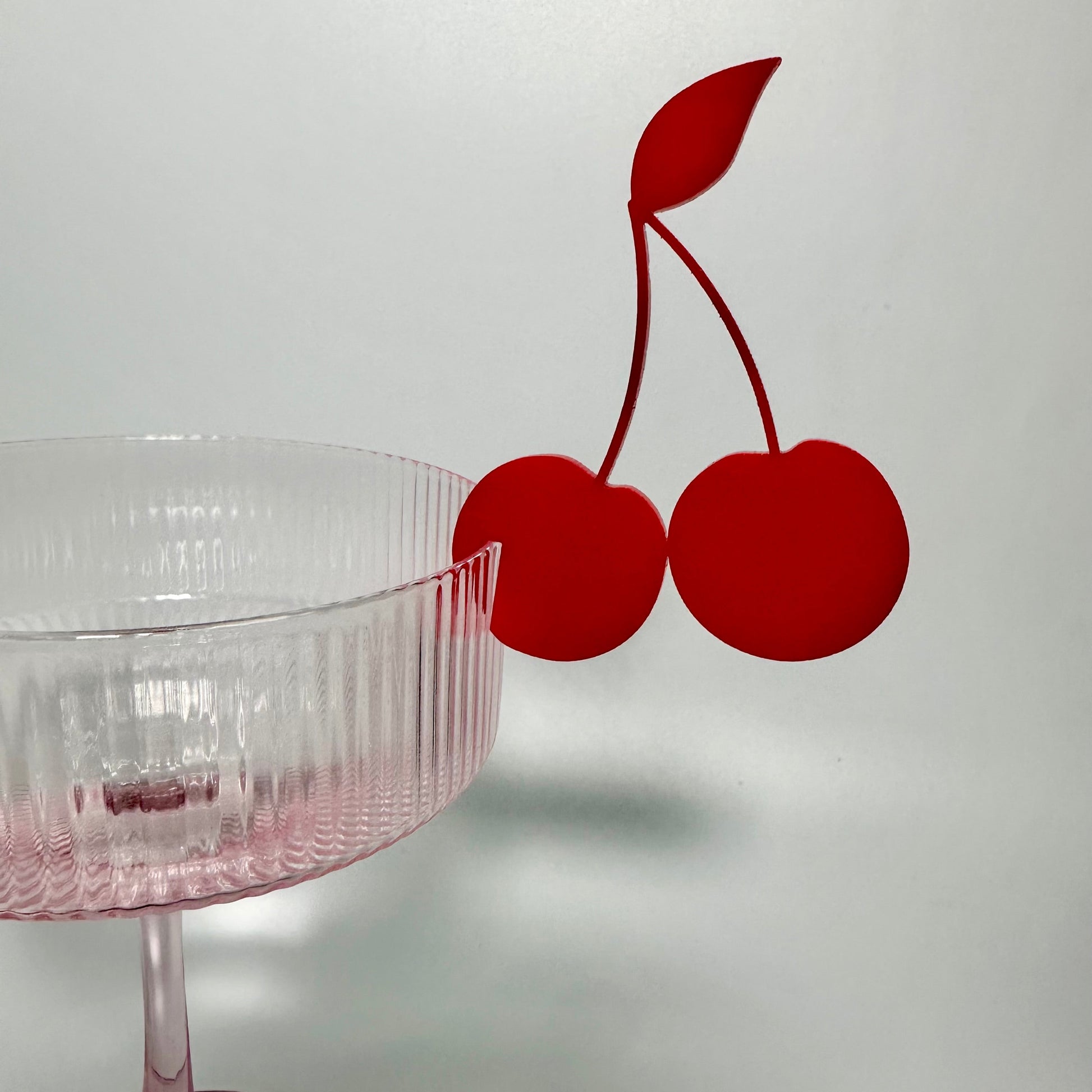 Cherry drink charm, cherry drink tag, acrylic vendor in Atlanta, party vendor in Atlanta, atl event decor, cherry in top, my little cherry on top, red party decor, girl dinner decorations, how to upgrade your party decor, dinner party, Atlanta restaurant vendor, cute party essentials, girly party stuff, cherry drink marker, Atlanta party store, cherry party supplies, she's my cherry on top