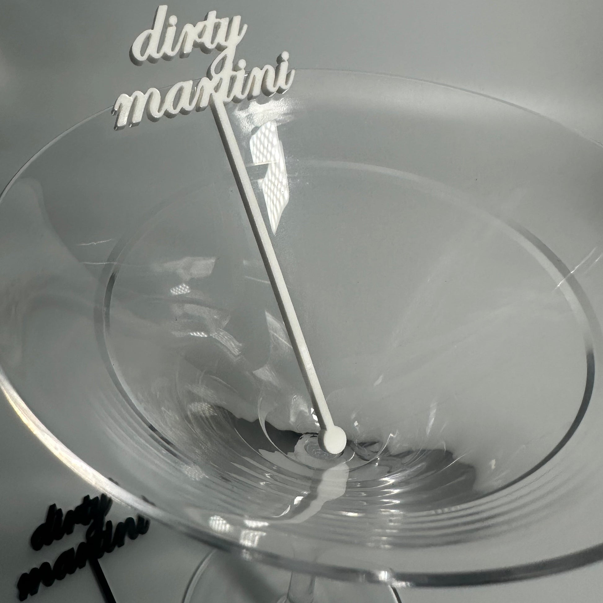 drink name stirrers, party decor, custom acrylic drink stirrers white drink stirrers with espresso martini cut out, espresso martini drink stirrers, martini themed party decor, martini themed party, classy drink decor, drink accessories, drink tags, martini party, minimalist party decor, party vendor atlanta, party vendor miami, acrylic sign vendor, swizzle sticks, mobile bartender set up, mobile bartender must haves, elevate your bar set up