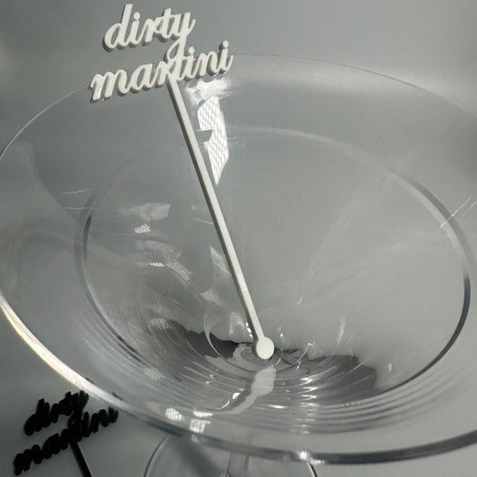drink name stirrers, party decor, custom acrylic drink stirrers white drink stirrers with espresso martini cut out, espresso martini drink stirrers, martini themed party decor, martini themed party, classy drink decor, drink accessories, drink tags, martini party, minimalist party decor, party vendor atlanta, party vendor miami, acrylic sign vendor, swizzle sticks, mobile bartender set up, mobile bartender must haves, elevate your bar set up