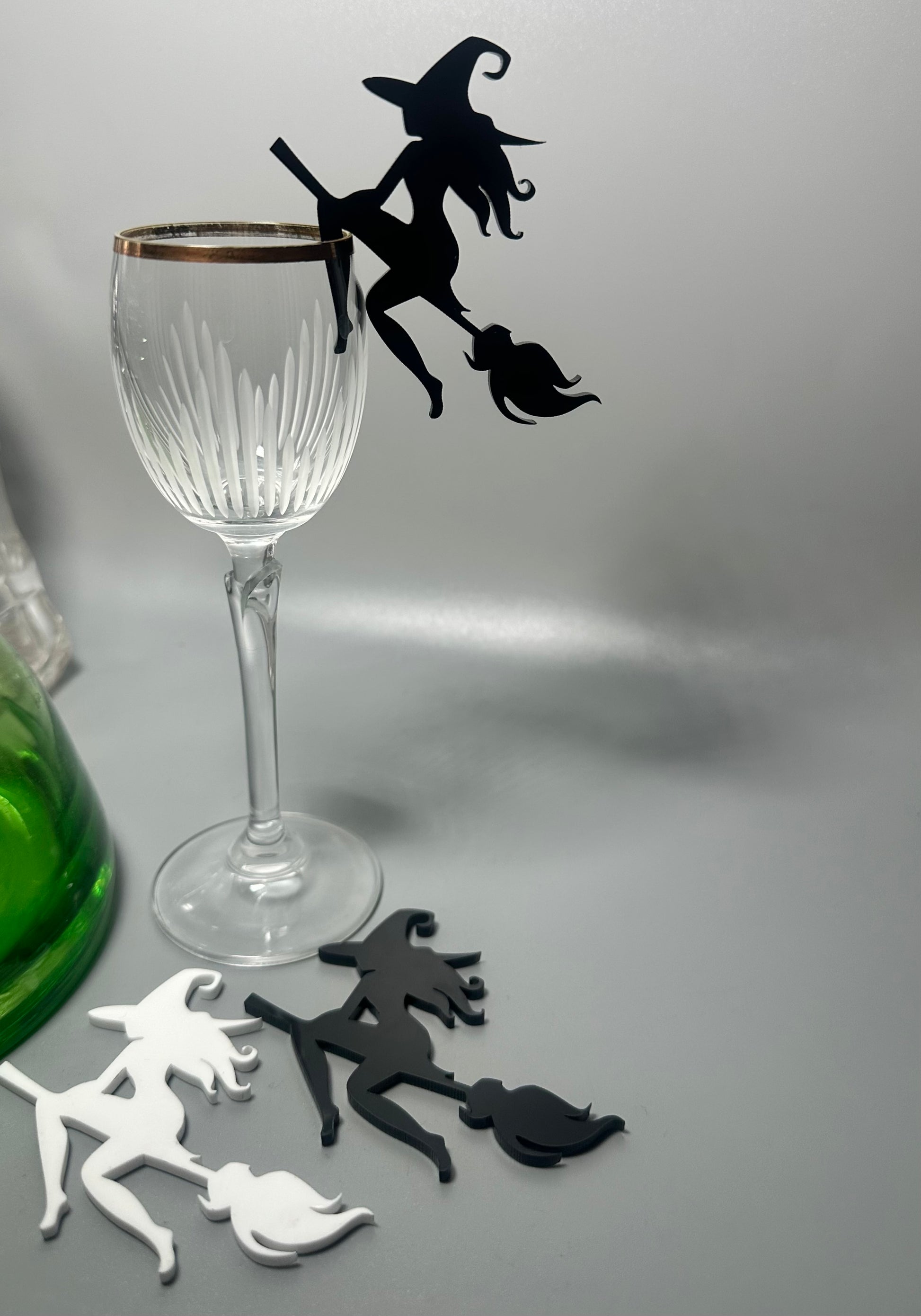 witchy drink charms, tarot party supplies, card reading party, halloween party decor in atlanta, party supplies in dallas, drink charms for girl dinner, lioness engraving, drink tags for parties, party store in atlanta, event planner in atlanta, bartender in atlanta, spooky season party decor