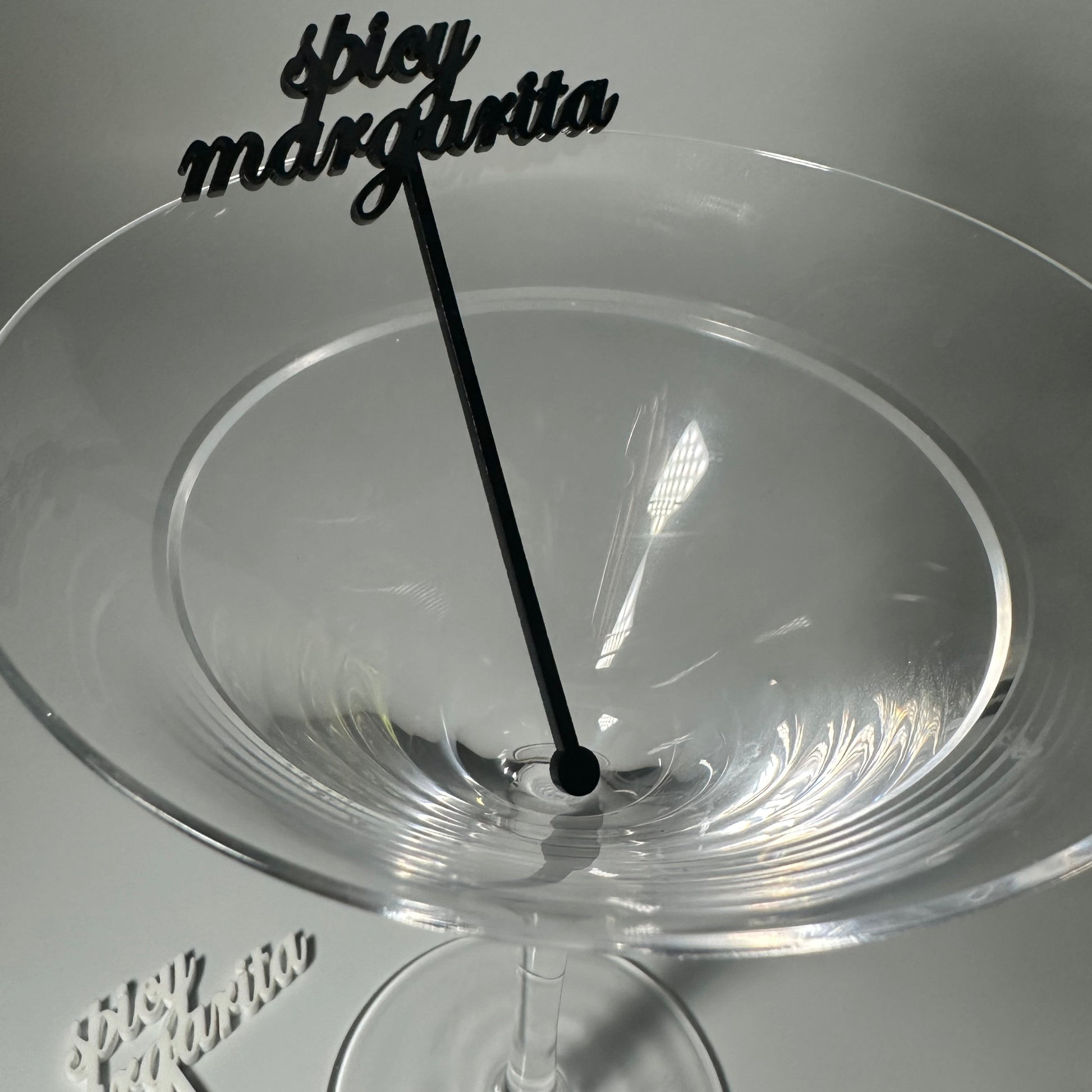 drink name stirrers, party decor, custom acrylic drink stirrers white drink stirrers with espresso martini cut out, espresso martini drink stirrers, martini themed party decor, martini themed party, classy drink decor, drink accessories, drink tags, martini party, minimalist party decor, party vendor atlanta, party vendor miami, acrylic sign vendor, swizzle sticks, mobile bartender set up, mobile bartender must haves, elevate your bar set up