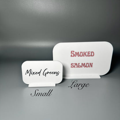 buffet food label,food sign for catering, grazing table sign, grazing table sign, buffet line signs, restaurant supply in atlanta, business vendors in atlanta, chicago restuarant vendors, catering company in atlanta, mobile charcuterie company, acrylic sign in atlanta, mini food labels, acrylic food signs, food signage in atlanta catered brunch sign, baby shower decor, party decor, how to make a nice catering set up, how to set up a buffet table, cute catering decor, elegant party decor